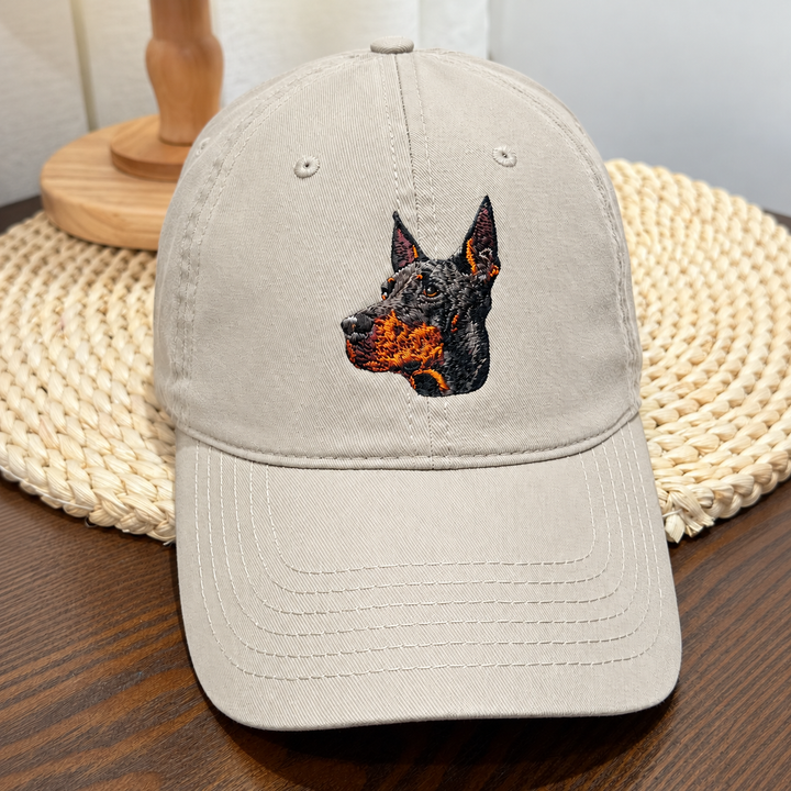 By My Side – Custom Pet Portrait Embroidered Baseball Cap