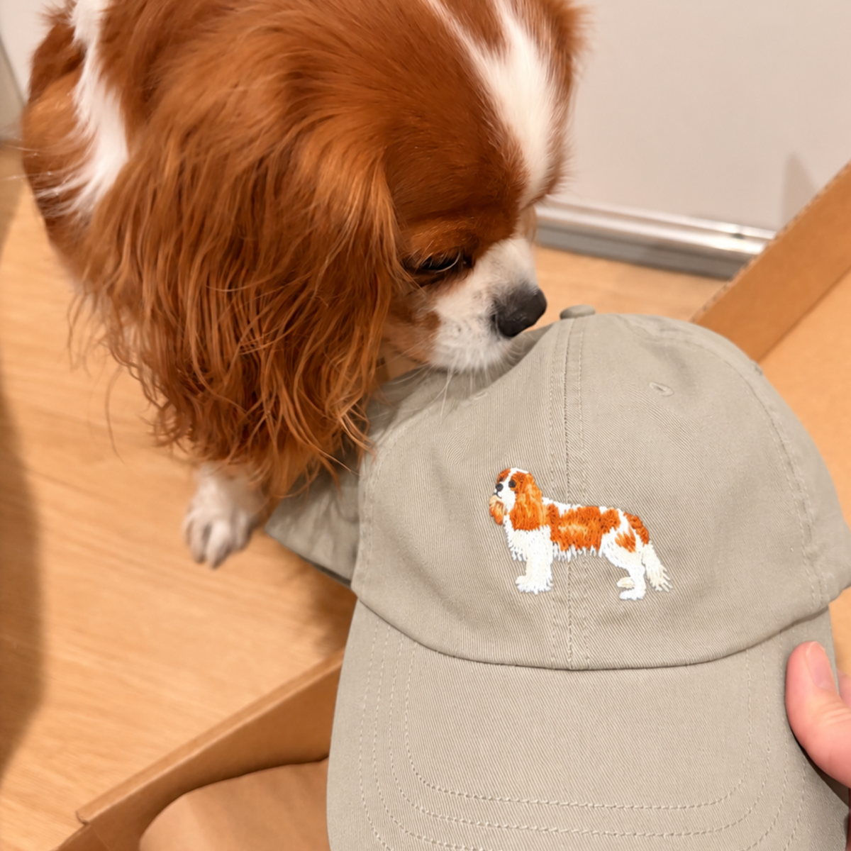 By My Side – Custom Pet Portrait Embroidered Baseball Cap