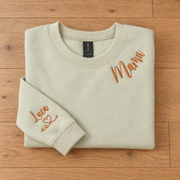 My Favorite Person – Custom Family Title & Sleeve Name Embroidered Sweatshirt