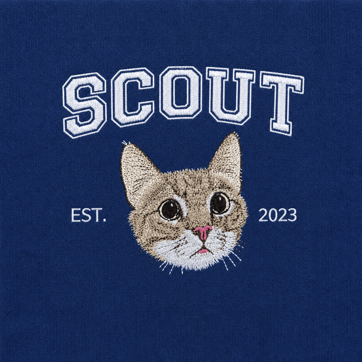 My Little Legend – Custom Varsity Pet Portrait Embroidered Sweatshirt
