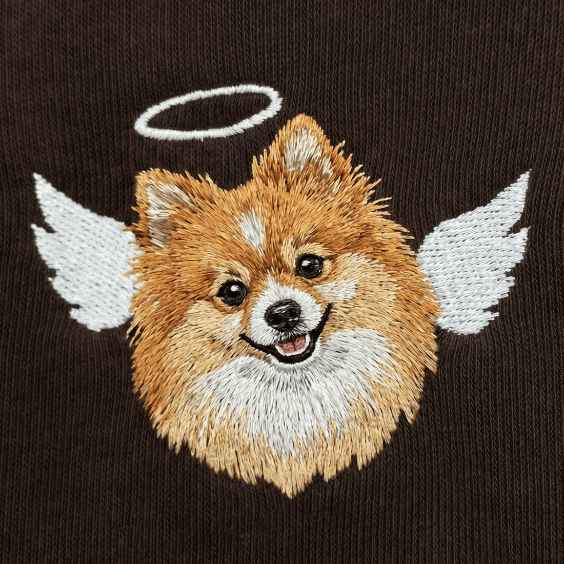 Always With Me – Custom Pet Angel Portrait Embroidered Sweatshirt