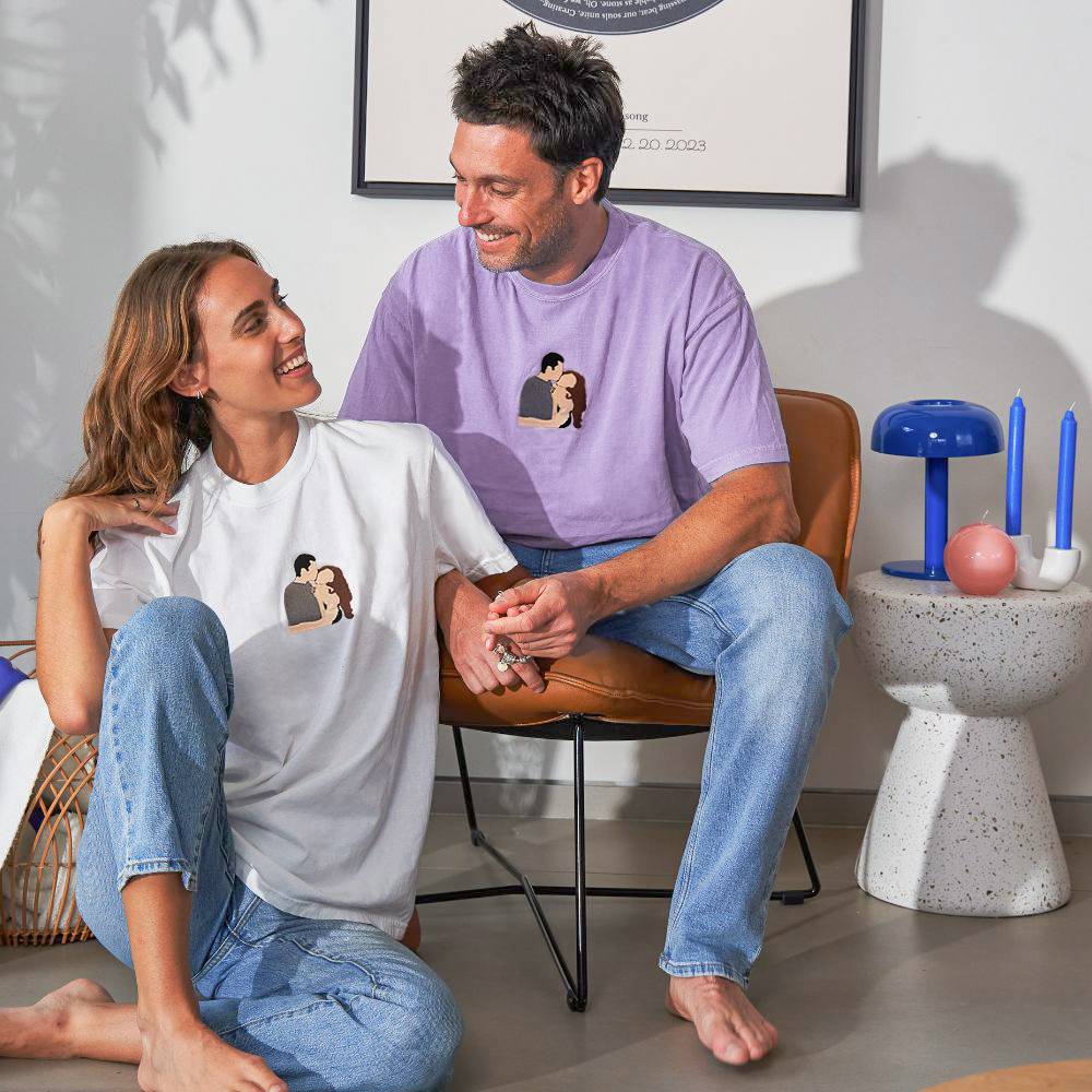 Our Little World – Custom Full-Color Portrait Embroidered Sweatshirt